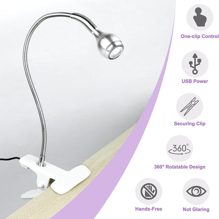 UV LED Light for Nails, Mini UV Lamp, Silver