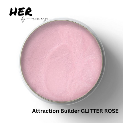 HER Attraction Builder Gel GLITTER ROSE, 15g