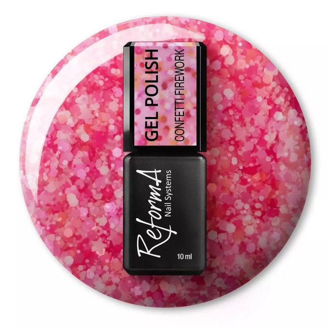 Gel Polish ReformA- Confetti Firework, 10ml