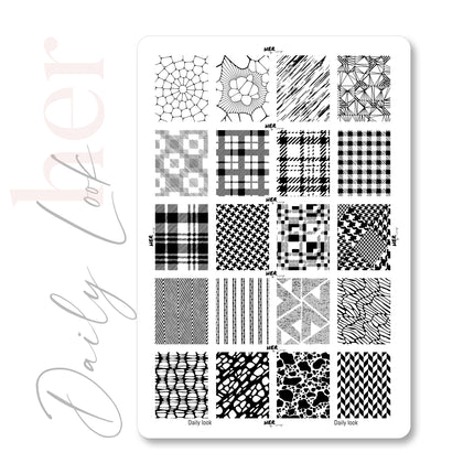 Stamping Plate Daily Look - HER