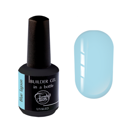Builder Gel in a bottle Blue Lagoon, 15ml -Trendy Nails