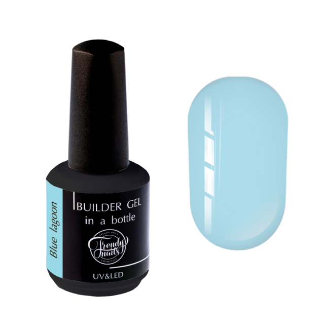 Builder Gel in a bottle Blue Lagoon, 15ml -Trendy Nails