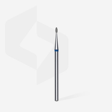 STALEKS EXPERT Carbide nail drill rounded bud blue, head diameter 1,2 mm, working part 3 mm