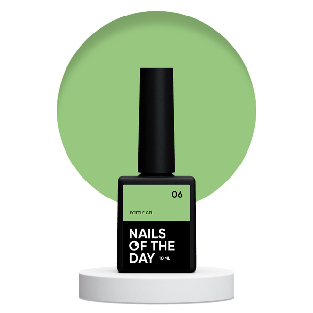 NAILSOFTHEDAY Bottle gel 06 – super strong gel (light green), 10 ml
