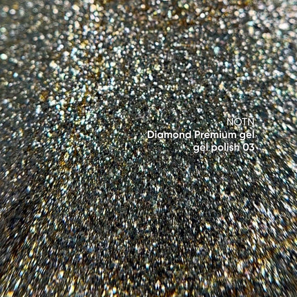 NAILSOFTHENIGHT Diamond Premium Gel - Gel Polish 03 — Gold Gel Polish with Fine Metallic Nail Polish, 5 ml