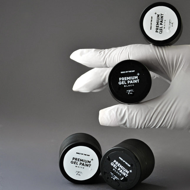 NAILSOFTHEDAY Premium gel paint Black no wipe , 5 ml