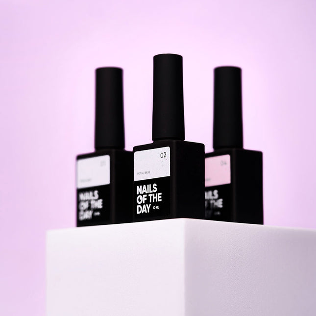 NAILSOFTHEDAY Potal base 04 – pink base with potal (golden-pink potal), 10 ml