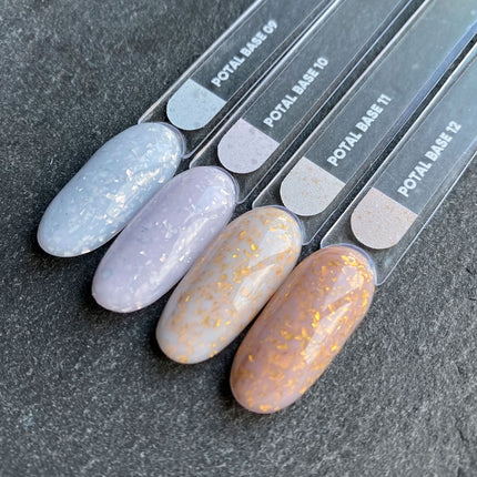 NAILSOFTHEDAY Potal base 09 – milk-silver base with silver potal, 10 ml
