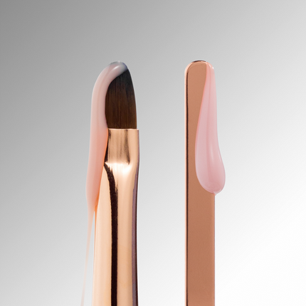 DARK Double-sided brush black (Spatula + Rounded Gel 10mm)