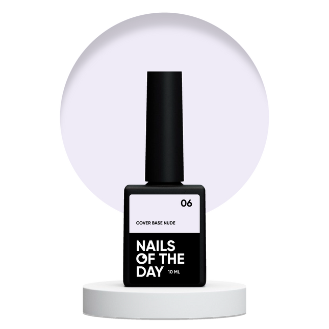 NAILSOFTHEDAY Cover base nude 06 — camouflage base for nails, 10 ml