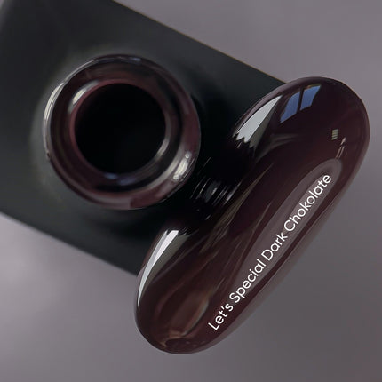 NAILSOFTHEDAY Let's special Dark Chocolate - dark brown gel polish for nails covering one layer, 10 ml