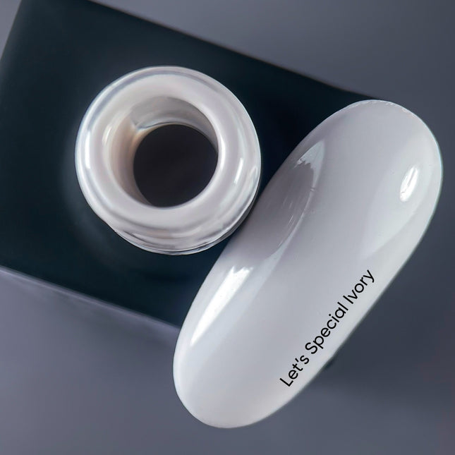 NAILSOFTHEDAY Let's special Ivory — cream nail polish gel covering in one layer, 10 ml