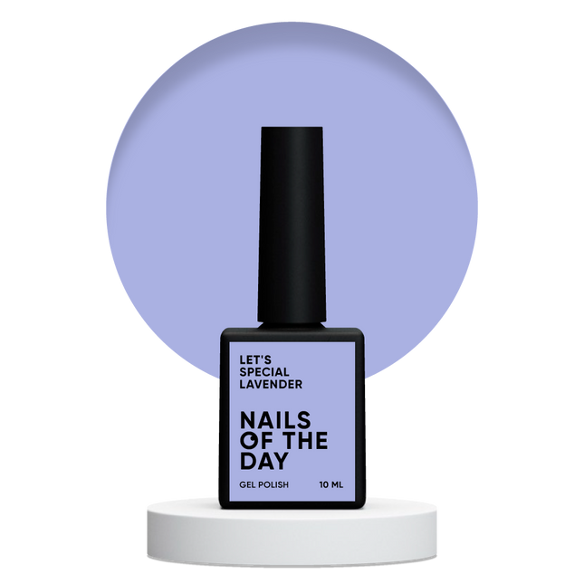 NAILSOFTHEDAY Let's special Lavender — lilac gel polish for nails covering one layer, 10 ml