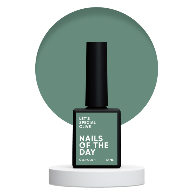 NAILSOFTHEDAY Let's special Olive — cold olive gel polish for nails covering in one layer, 10 ml