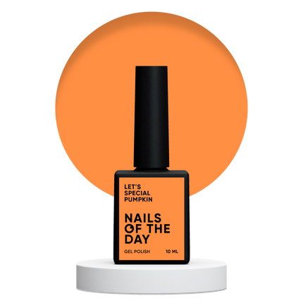 NAILSOFTHEDAY Let's special Pumpkin — pumpkin gel polish for nails covering in one layer, 10 ml