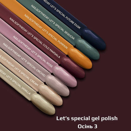 NAILSOFTHEDAY Let's special Pumpkin — pumpkin gel polish for nails covering in one layer, 10 ml