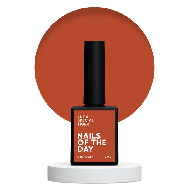 NAILSOFTHEDAY Let's special Tiger — carrot gel polish for nails covering one layer, 10 ml