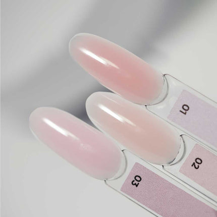 NAILSOFTHEDAY Polygel nude 01 — Beige-pink fine grain polygel, 30 g