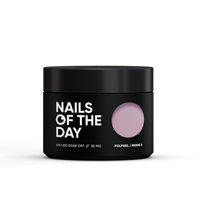 NAILSOFTHEDAY Polygel nude 03 — Pale pink fine-grained polygel, 30 g