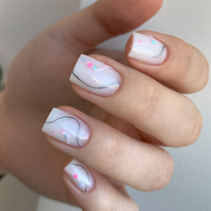 NAILSOFTHEDAY Metallic Paint – silver metallic gel paint, 5 ml