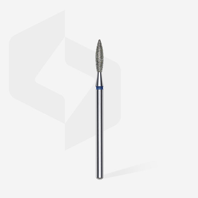 Staleks Diamond Nail Drill Bit, Flame Blue, Head Diameter 2.3 mm, Working Part 10 mm