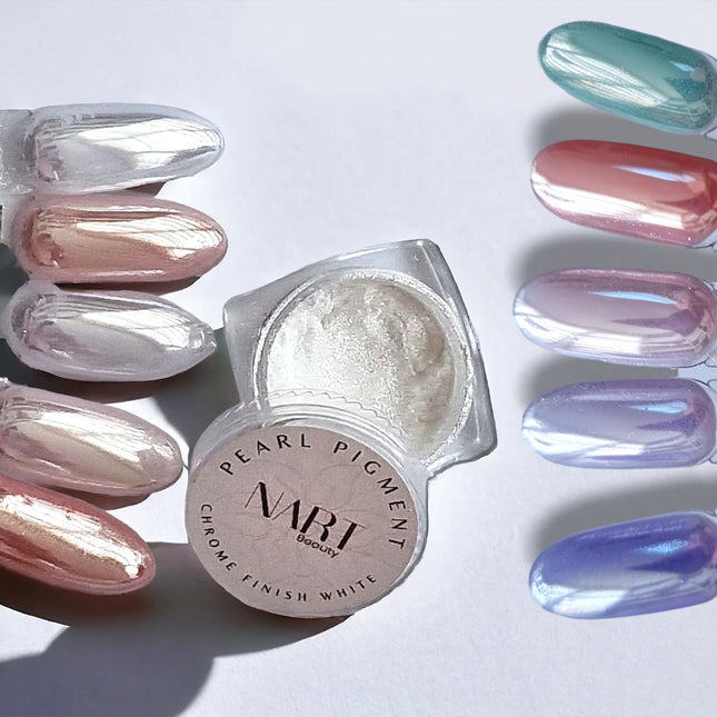 Pearl Pigment - Chrome Powder Finish White, 2g - NART