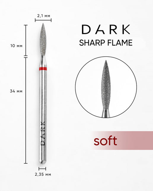 DARK Sharp Flame Cutter 2.1x10 mm Red
