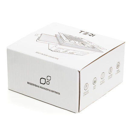 Built-in nail dust collector Teri Turbo white (white mesh) - 230 Volts
