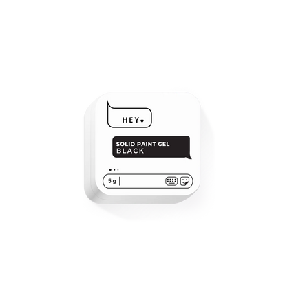 HEYLOVE (Hello) Solid Paint Gel Black , 5g