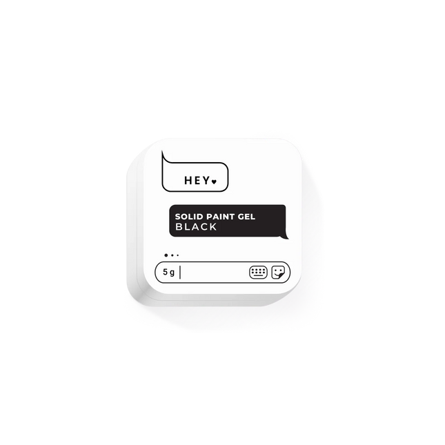 HEYLOVE (Hello) Solid Paint Gel Black , 5g