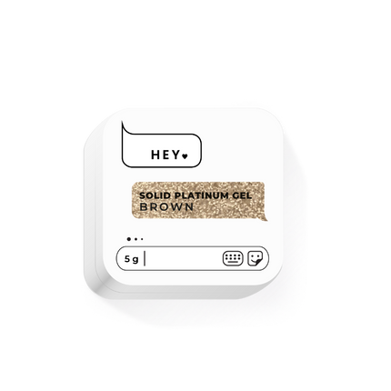 HEYLOVE (Hello) Solid Platinum Gel Brown, 5g