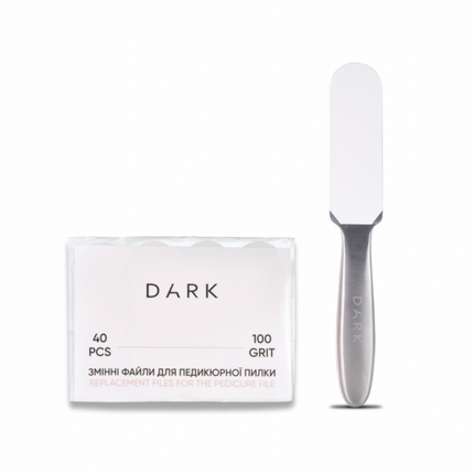 DARK Replaceable Foot File 100/40 Grits