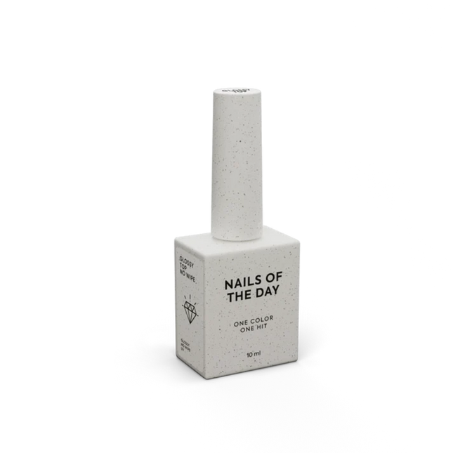 NAILSOFTHEDAY NEW Glossy top no wipe - glossy top without a sticky layer and with UV filters, 10 ml