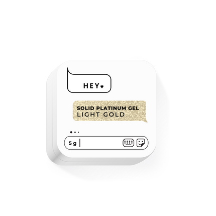 HEYLOVE (Hello) Solid Platinum Gel Light Gold , 5g