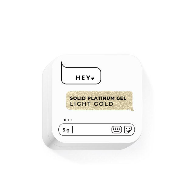 HEYLOVE (Hello) Solid Platinum Gel Light Gold , 5g