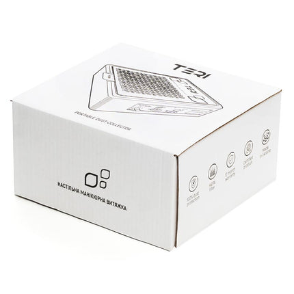 Teri Turbo M white (golden mesh) - portable nail dust collector - 230 Volts