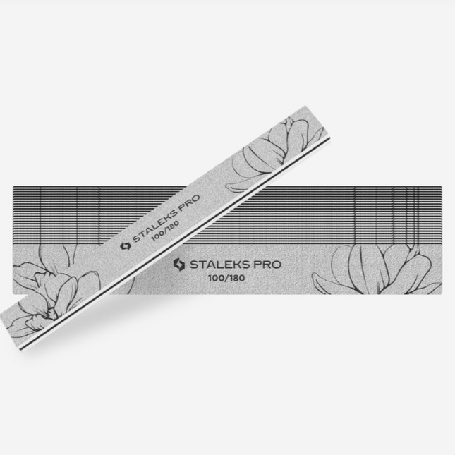 STALEKS EXPERT 20 Straight mineral nail file, 100/180 grit (25 pc)