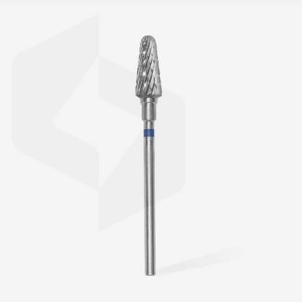 STALEKS EXPERT Carbide nail drill bit frustum blue, head diameter 6 mm, working part 14 mm