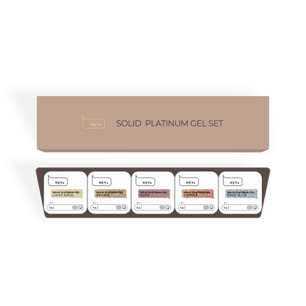 HEYLOVE (Hello) Solid Platinum Gel Set Brown, 5pcs