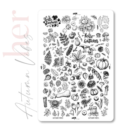 Stamping Plate Autumn Vibes- HER