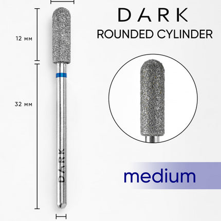DARK Rounded Cylinder Cutter 3.9x12 mm Blue