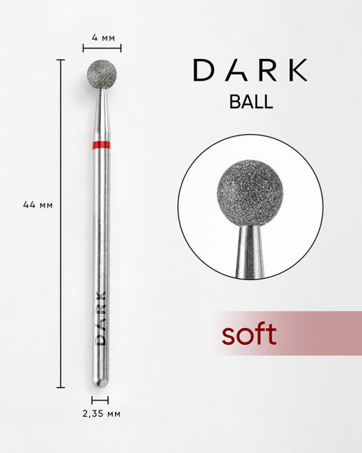 DARK Ball Cutter 4 mm Red
