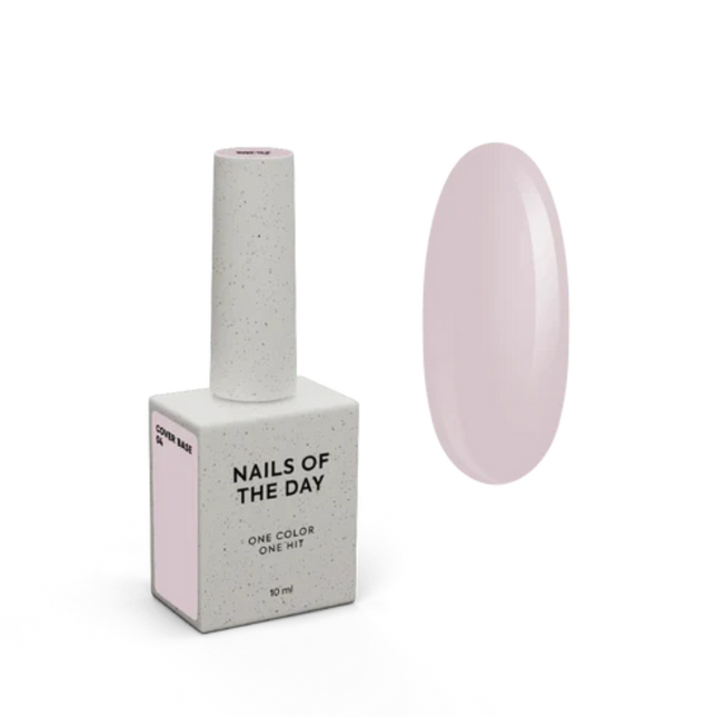 Nailsoftheday Cover base NEW Formula 04: translucent pink powder nail base, 10 ml