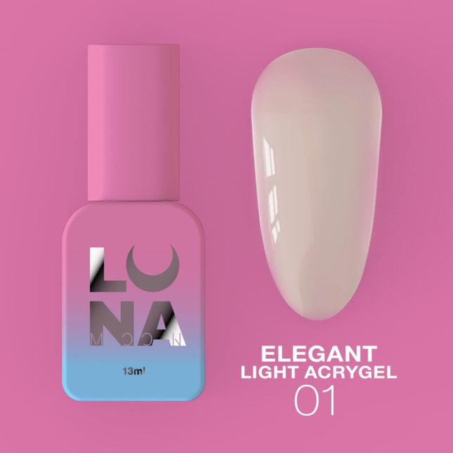 Lunamoon Elegant Light Acrygel No1, 13ml