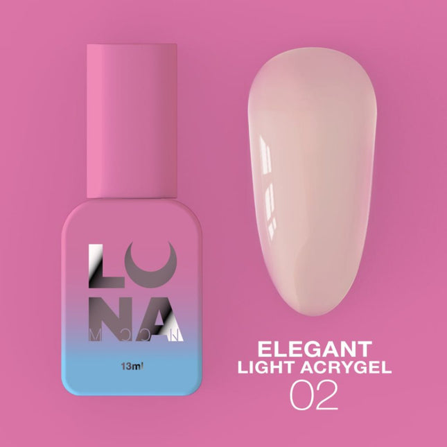 Lunamoon Elegant Light Acrygel No2, 13ml