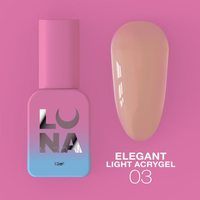 Lunamoon Elegant Light Acrygel No3, 13ml