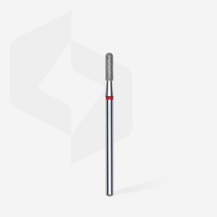 STALEKS EXPERT Carbide nail drill rounded cylinder red, head diameter 2,3 mm, working part 8 mm