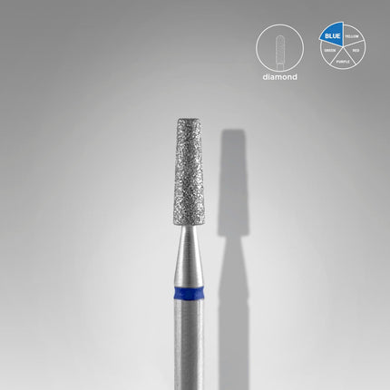 STALEKS EXPERT Carbide nail drill frustum blue, head diameter 2,5 mm, working part 8 mm