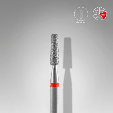 STALEKS EXPERT Carbide nail drill frustum red, head diameter 2,5 mm, working part 8 mm