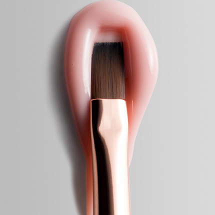 DARK Double-sided brush beige (liner 11 mm + flat square 9mm